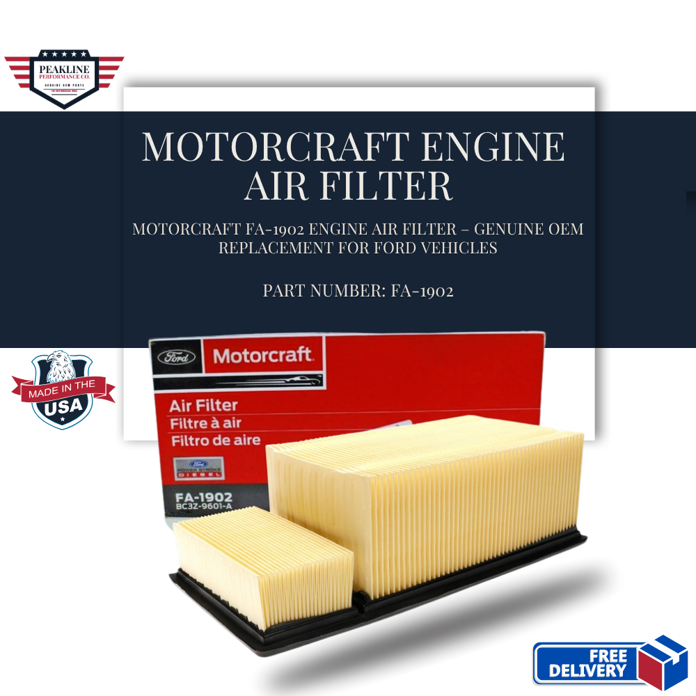 Motorcraft FA-1902 Engine Air Filter – Genuine OEM Replacement for Ford Vehicles