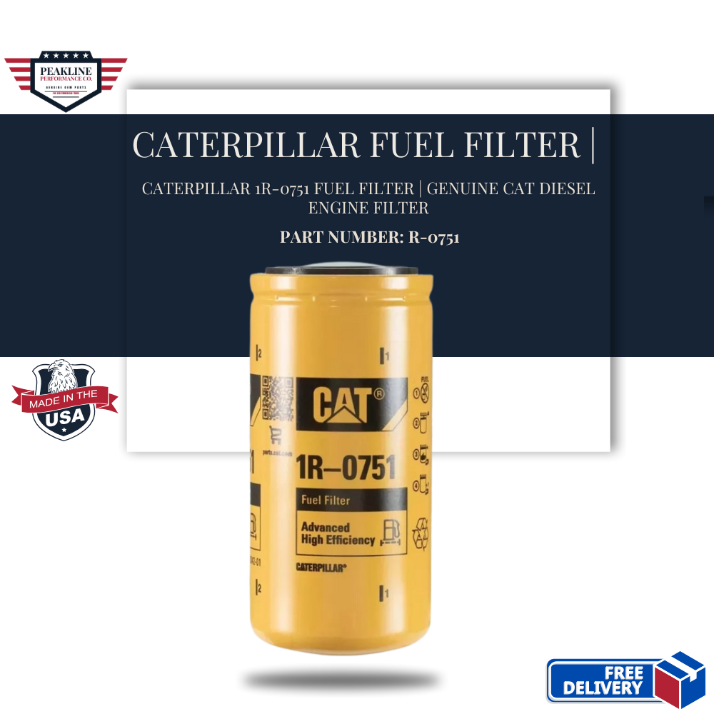 Caterpillar 1R-0751 Fuel Filter | Genuine CAT Diesel Engine Filter