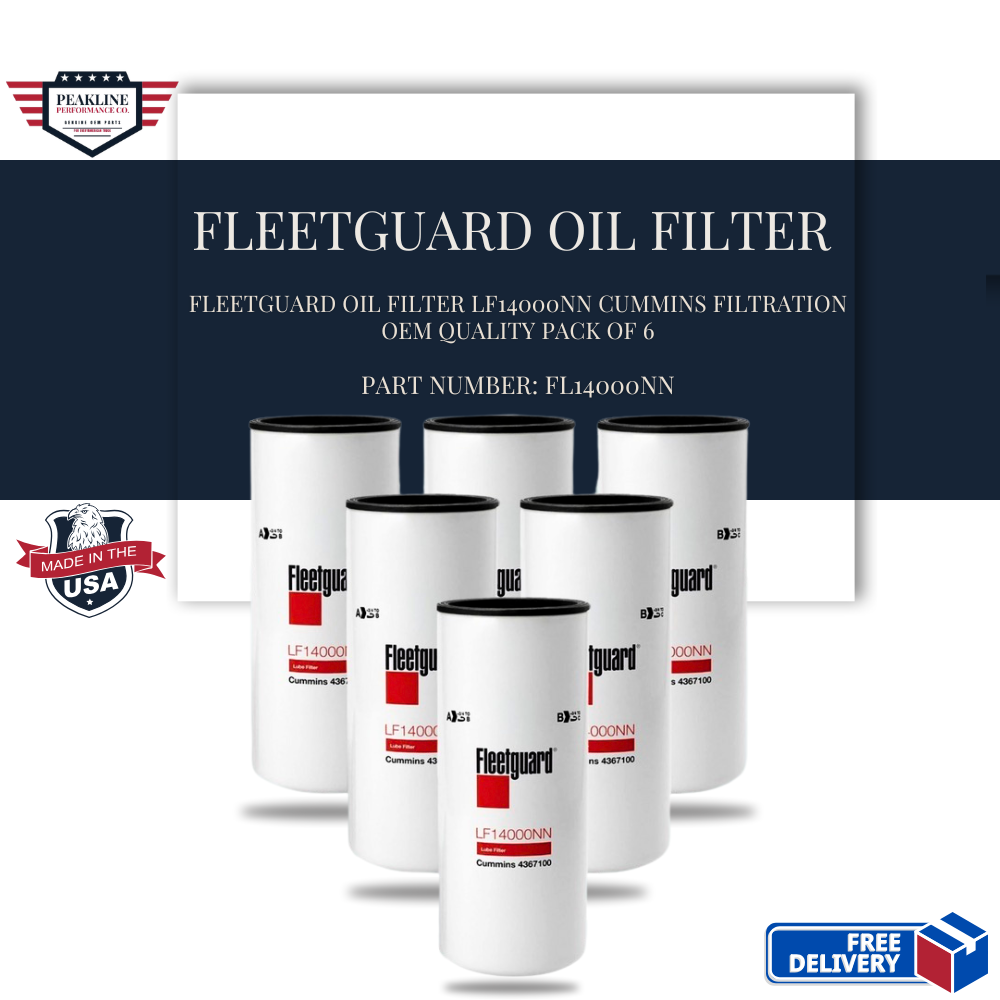 Fleetguard Oil Filter LF14000NN Cummins Filtration OEM quality Pack of 6
