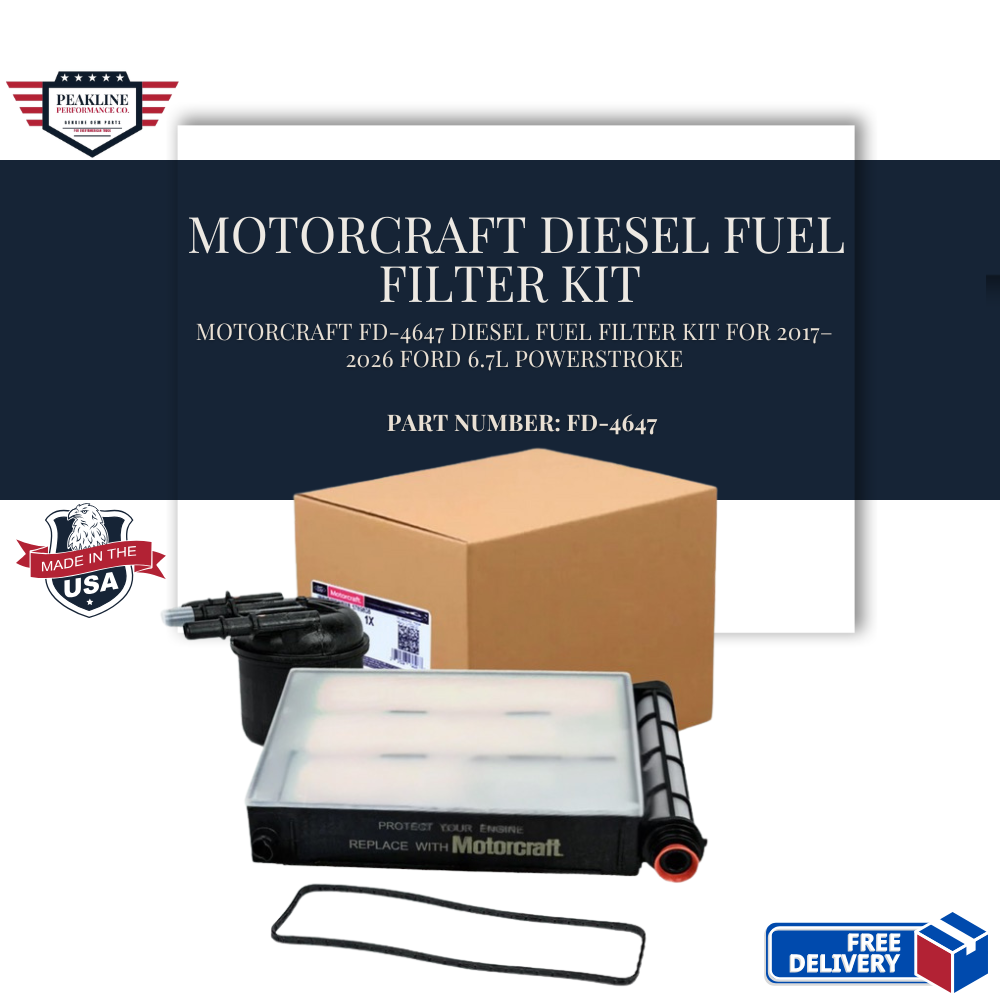 Motorcraft FD-4647 Diesel Fuel Filter Kit for 2017–2026 Ford 6.7L Powerstroke