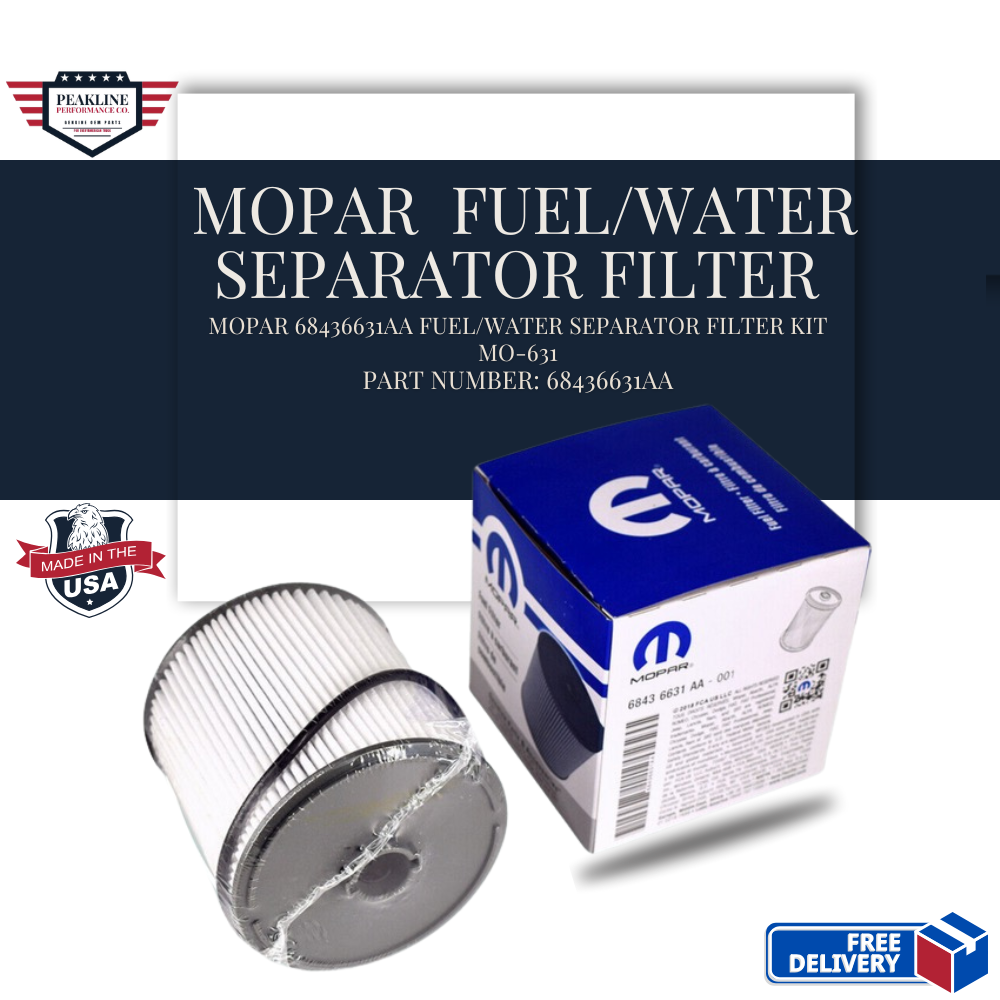 Mopar 68436631AA Fuel/Water Separator Filter Kit MO-631