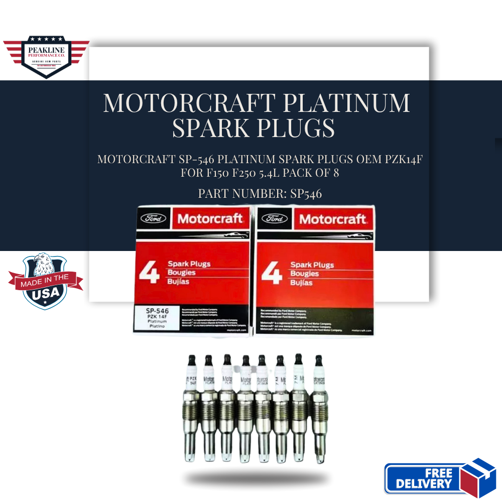 Motorcraft SP-546 Platinum Spark Plugs OEM PZK14F For F150 F250 5.4L Pack of 8