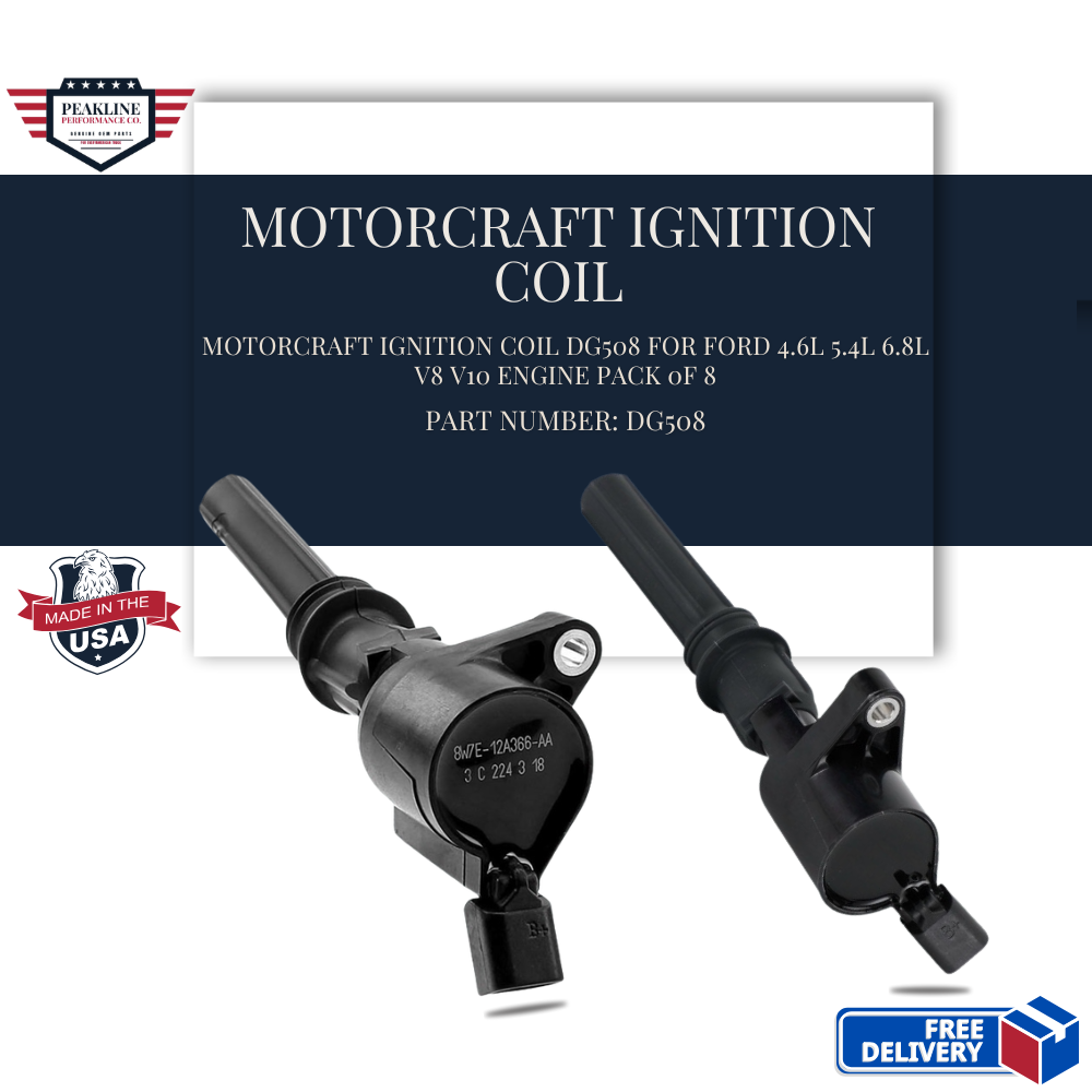 Motorcraft Ignition Coil DG508 for FORD 4.6L 5.4L 6.8L V8 V10 ENGINE Pack 0f 8