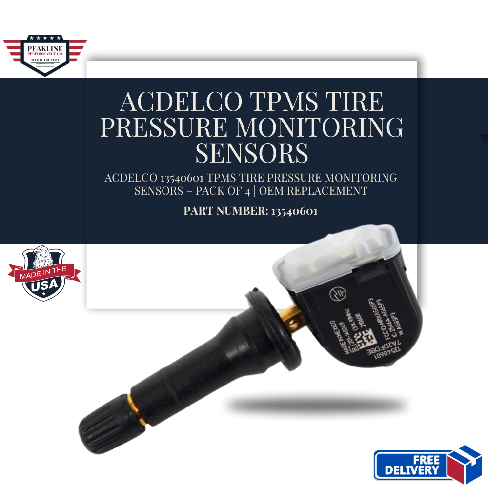 ACDelco 13540601 TPMS Tire Pressure Monitoring Sensors – Pack of 4 | OEM Replacement