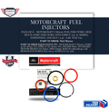 Pack of 8 – Motorcraft CM5010 Fuel Injectors | OEM Multi-Port Injectors | Fits Ford F-150, E-Series, Expedition, Lincoln | 5.4L / 6.8L V8 & V10