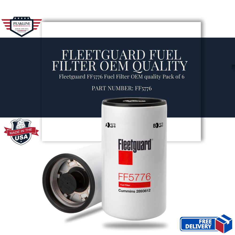 Fleetguard FF5776 Fuel Filter OEM quality Pack of 6