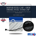 Mopar 52030377AB Fuel Cap – OEM Diesel Fuel Tank Cap for Dodge Ram