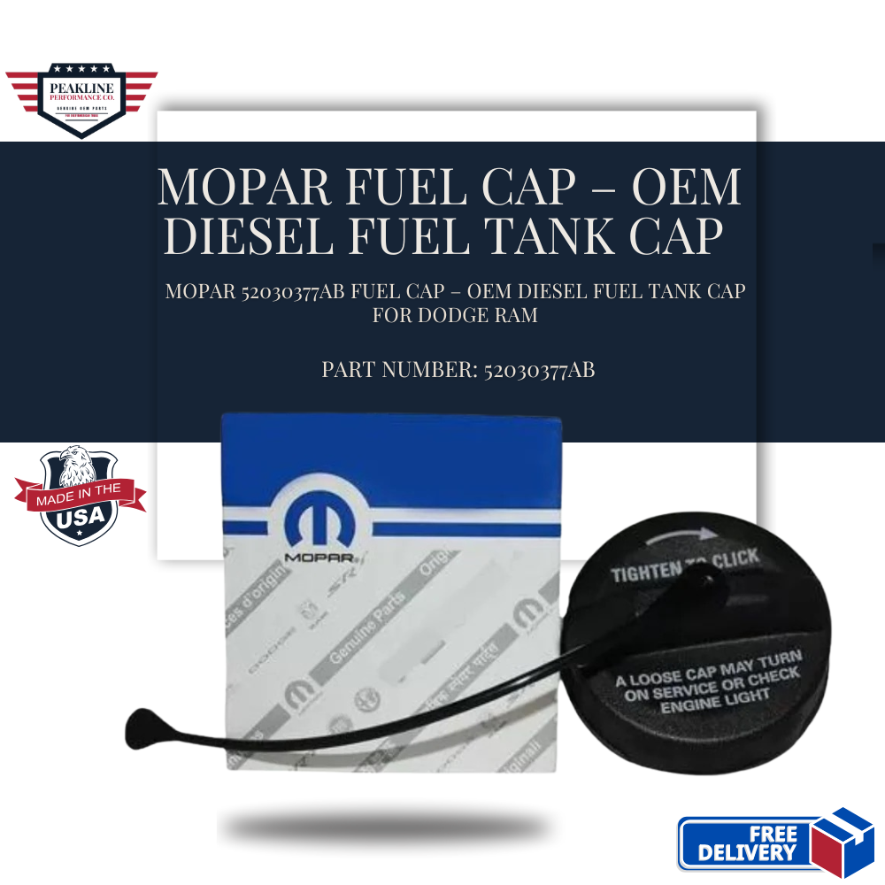 Mopar 52030377AB Fuel Cap – OEM Diesel Fuel Tank Cap for Dodge Ram