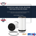 Fleetguard FS20172 Fuel/Water Separator Filters – Pack of 6 | OEM Diesel Replacement