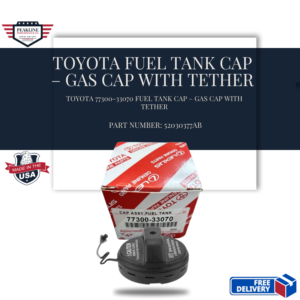 Toyota 77300-33070 Fuel Tank Cap – Gas Cap with Tether