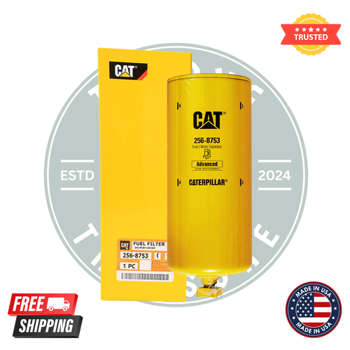Caterpillar 256-8753 Fuel Filter – Genuine OEM Replacement for CAT Heavy Equipment Diesel Engines