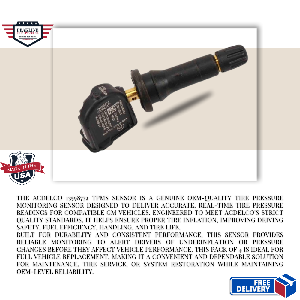 ACDelco 13598772 TPMS Sensor – Pack of 4