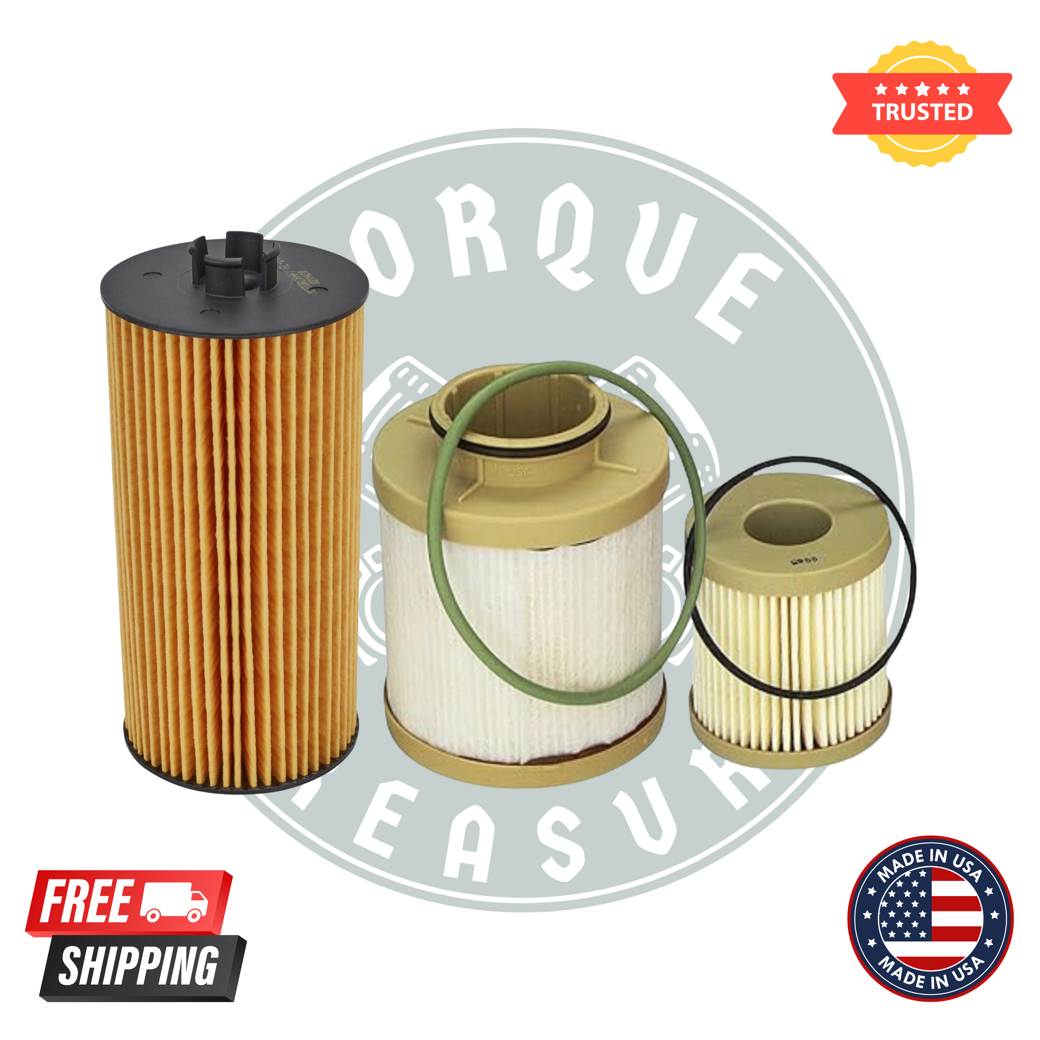 Motorcraft FL2016 Oil Filter & FD4616 Fuel Filter Set – Genuine Ford OEM Powerstroke Diesel Filters