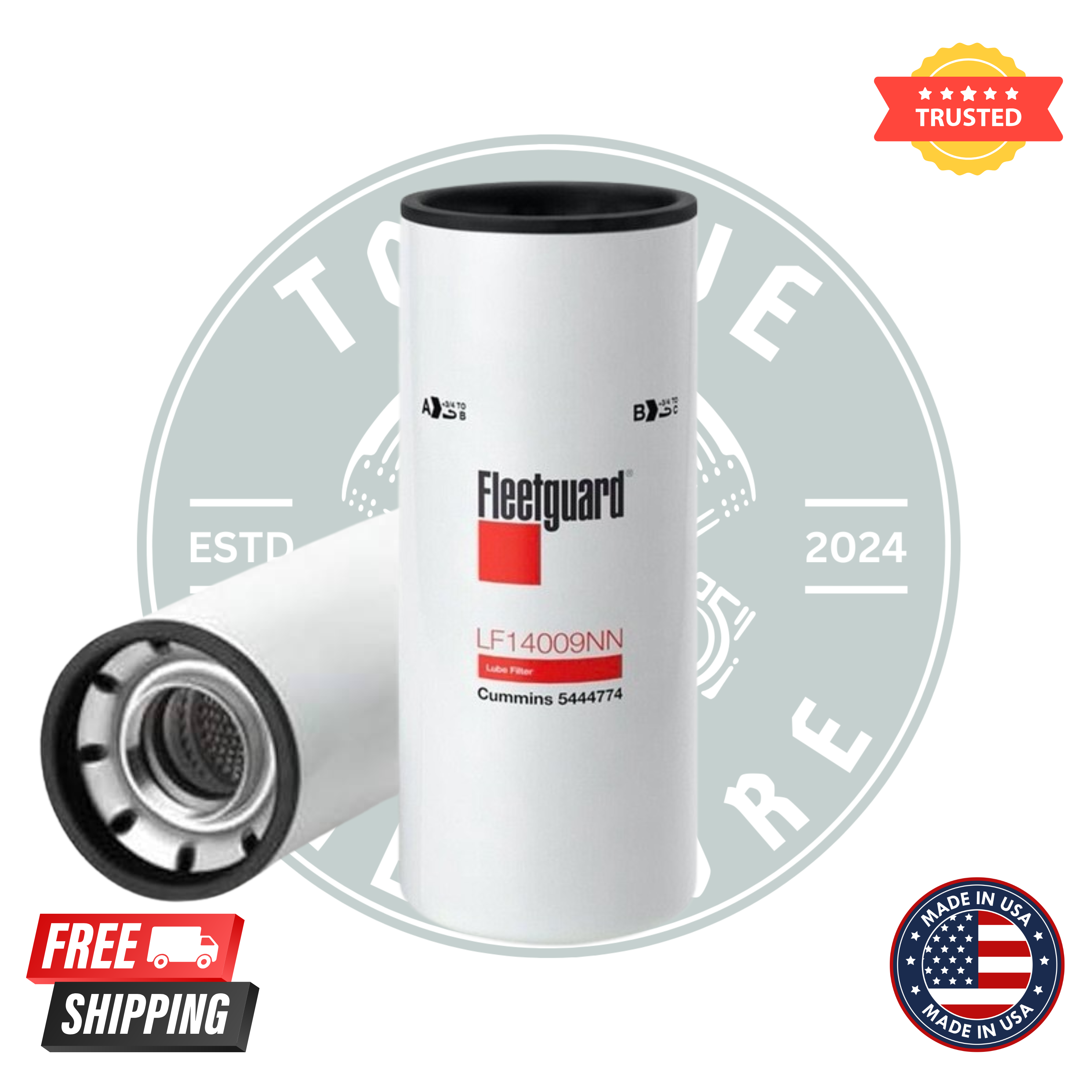 Fleetguard LF14009NN Oil Filter - Pack of 6