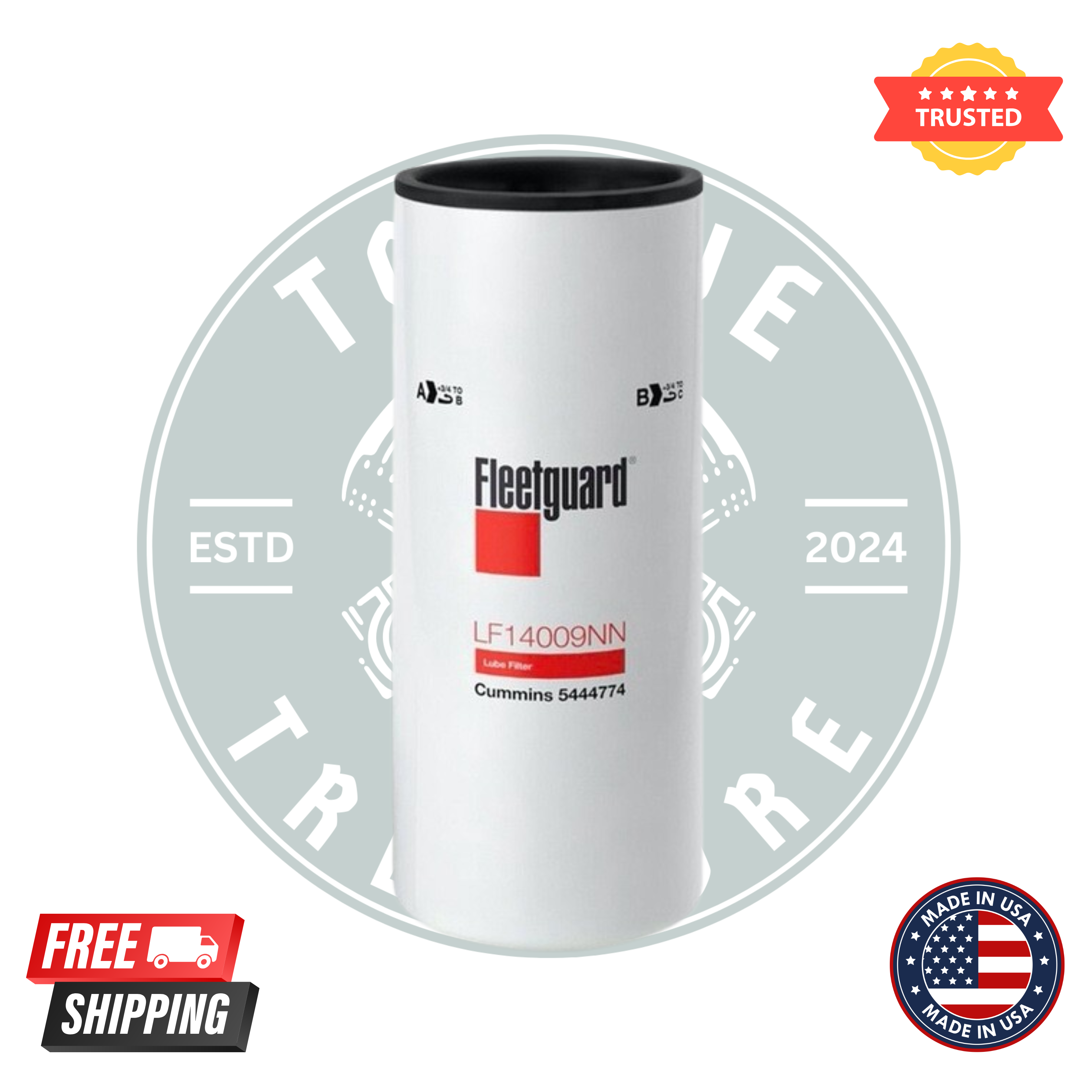 Fleetguard LF14009NN Oil Filter - Pack of 6