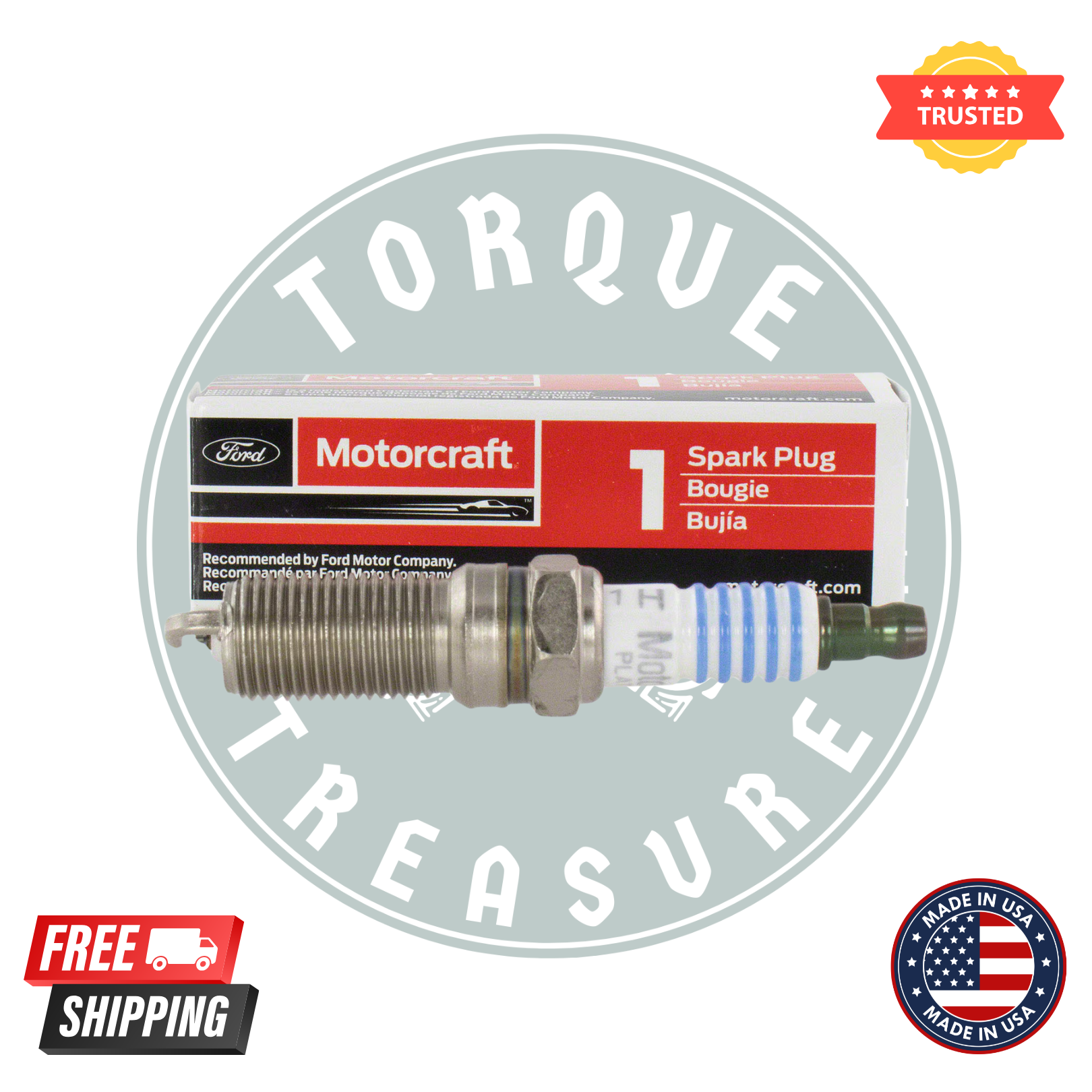 Motorcraft SP411 Spark Plugs – Pack of 6 | OEM Replacement for Ford & Lincoln