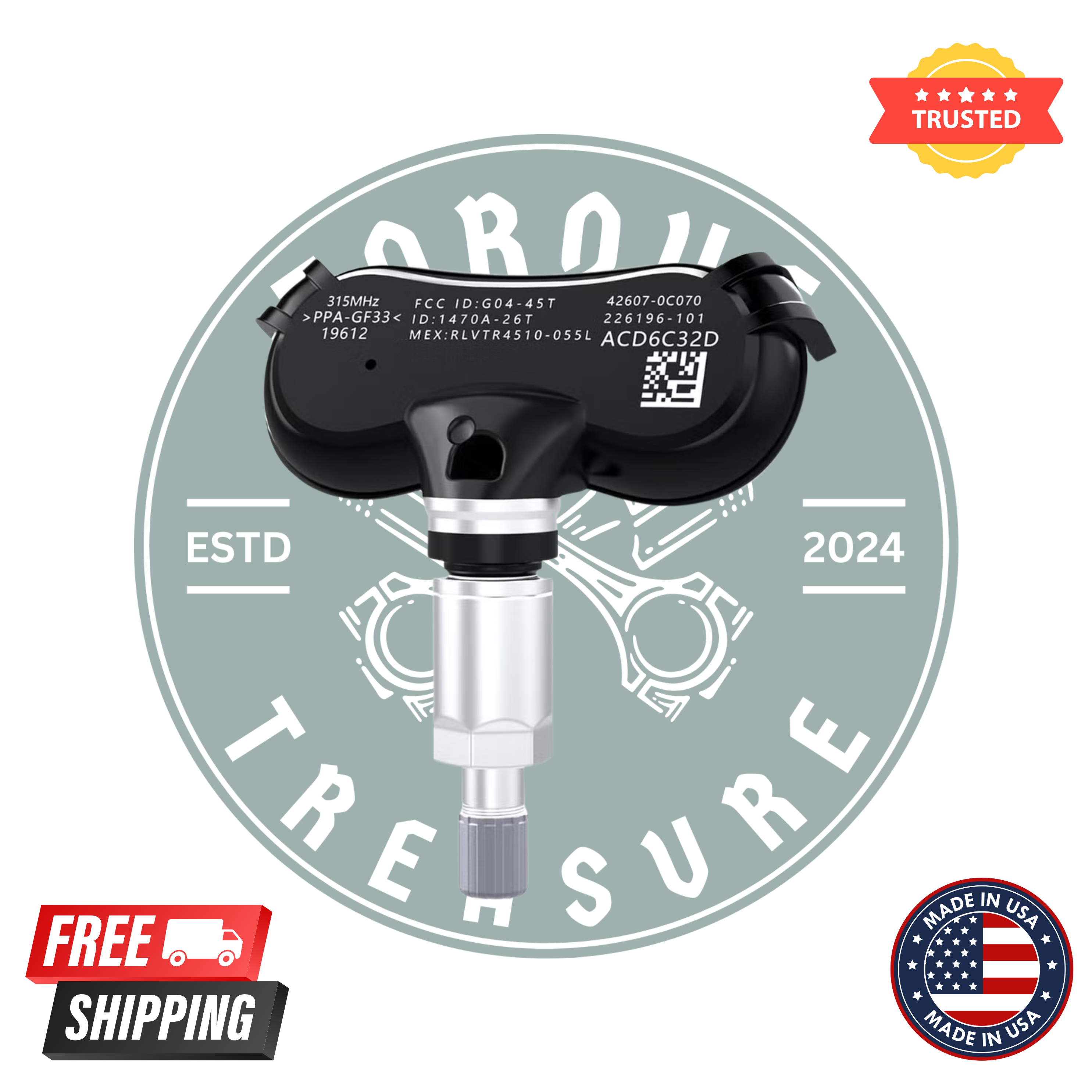 Toyota 42607-0C070 TPMS sensor
Tire pressure monitoring sensor replacement
Toyota TPMS tire sensor
426070C070 wheel pressure sensor