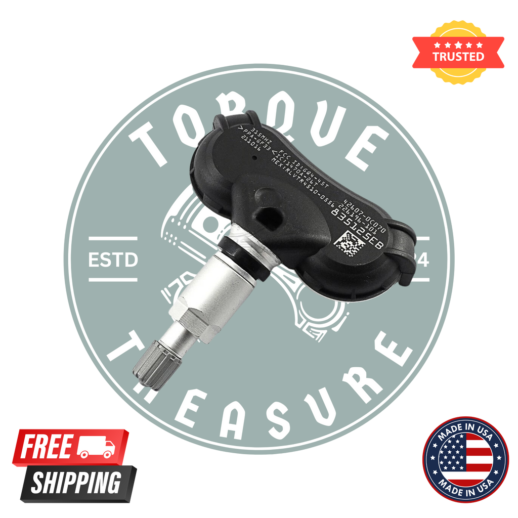 Toyota 42607-0C070 TPMS sensor
Tire pressure monitoring sensor replacement
Toyota TPMS tire sensor
426070C070 wheel pressure sensor
