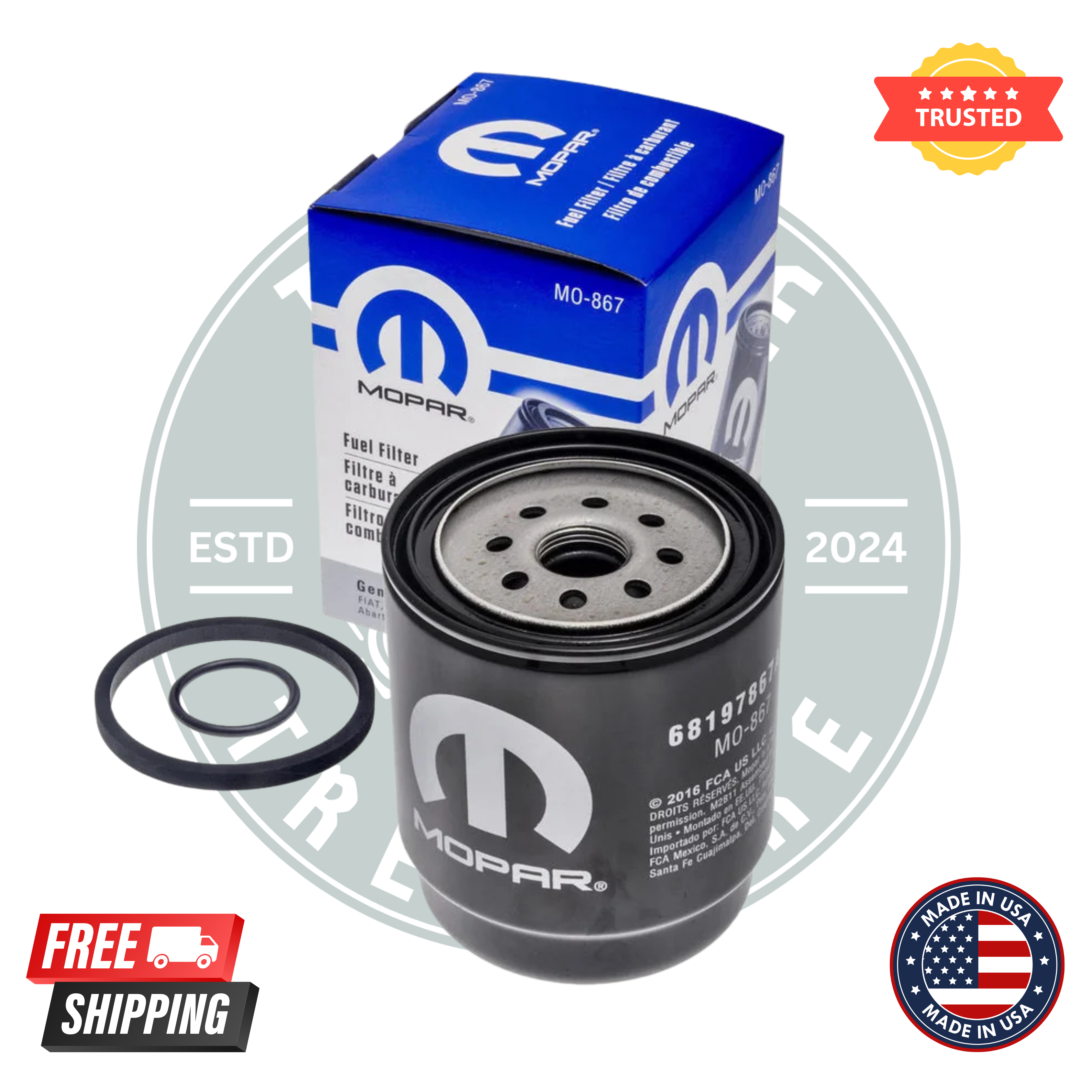 Mopar 68197867AB Fuel/Water Separator Filter Kit