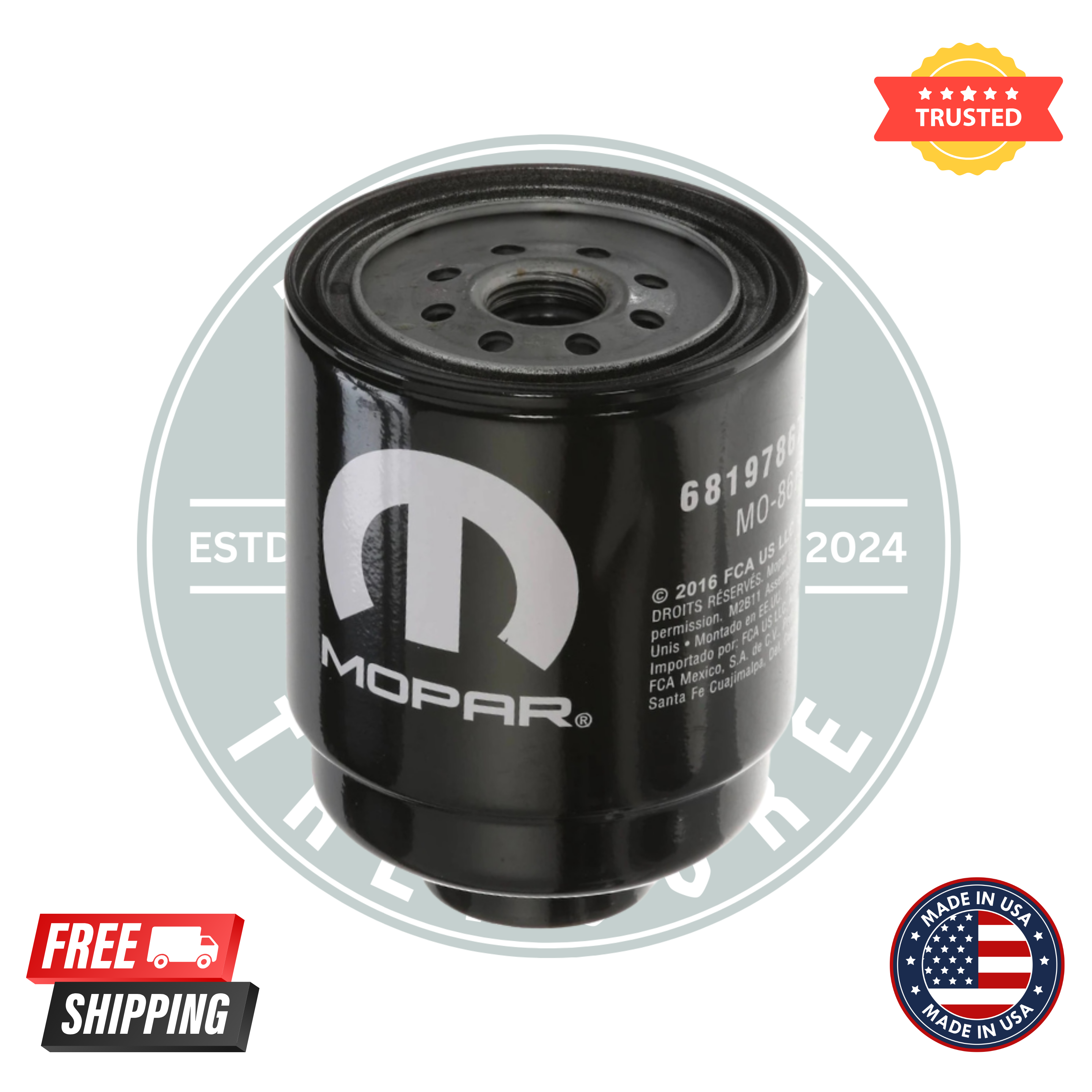 Mopar 68197867AB Fuel/Water Separator Filter Kit