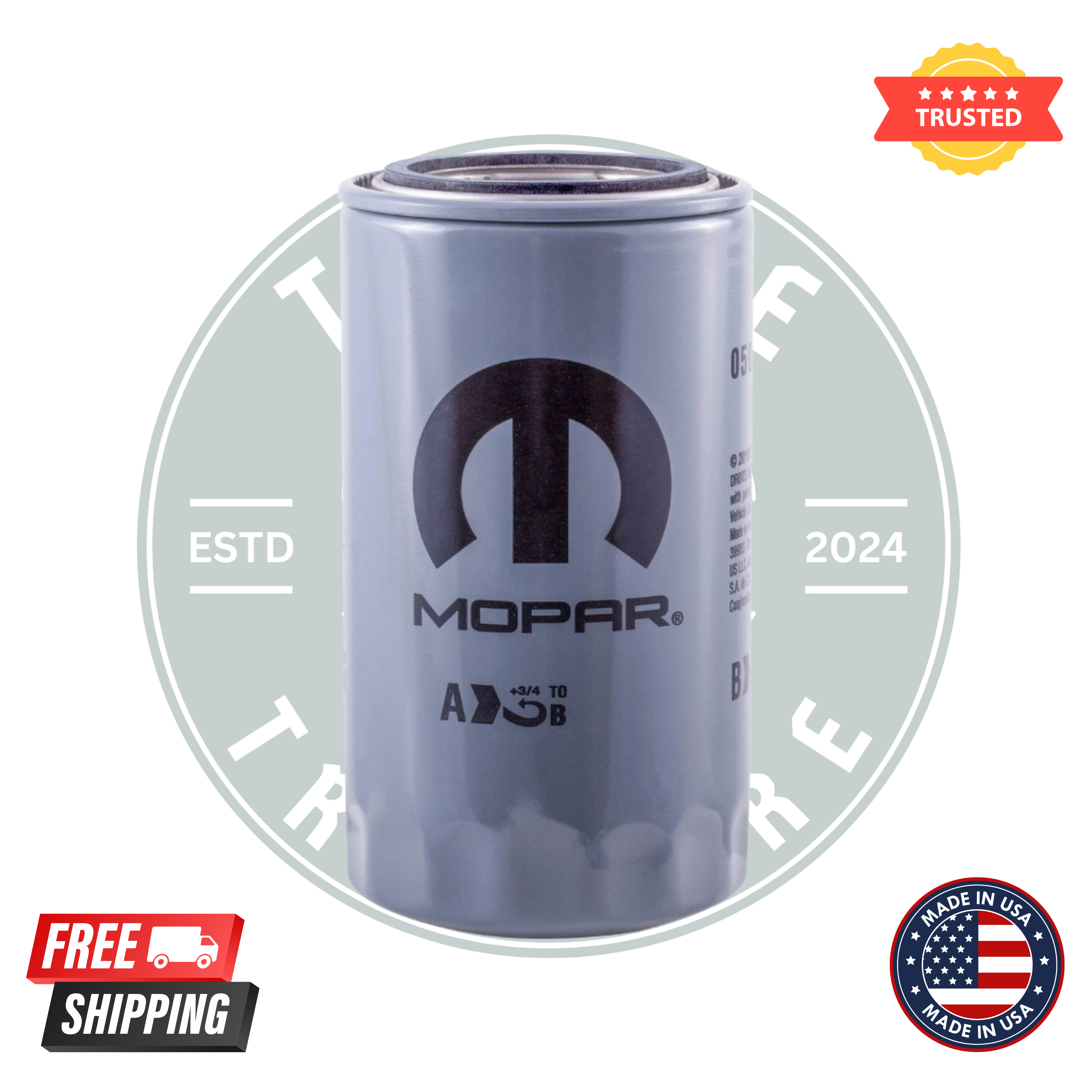 Mopar 6.7/5.9 Cummins 5083285AA Oil filter for 1989-2024 Dodge RAM