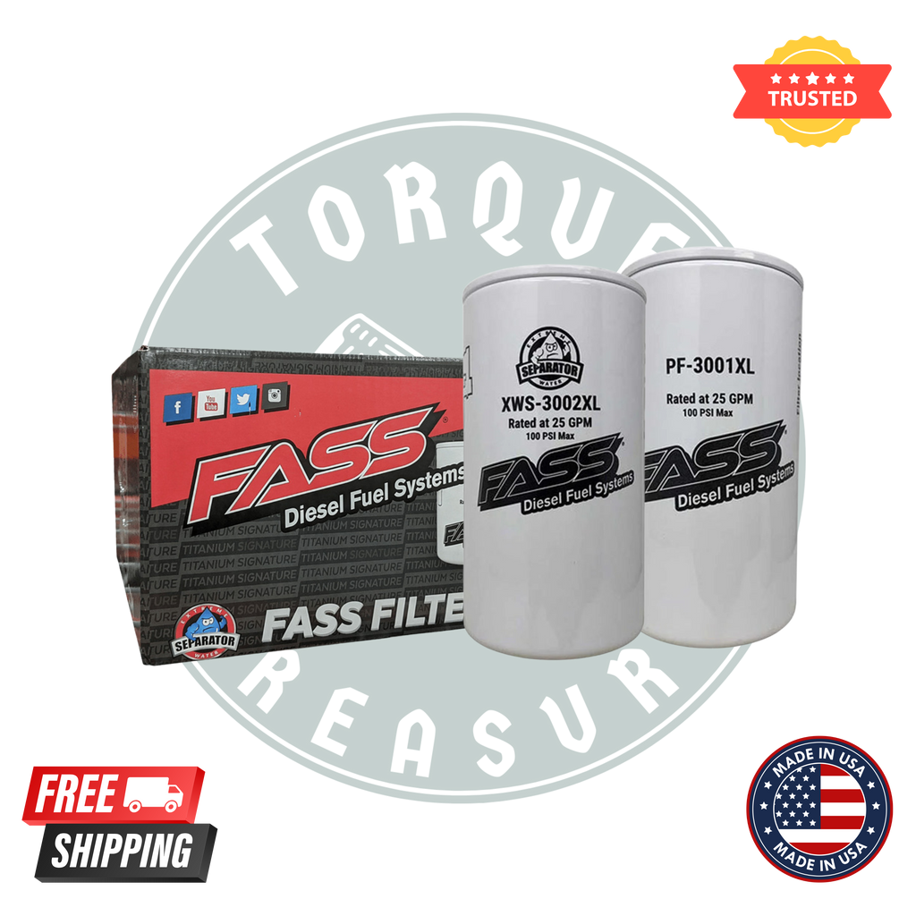 FASS XWS-3002XL & PF-3001XL Fuel Filter Bundle