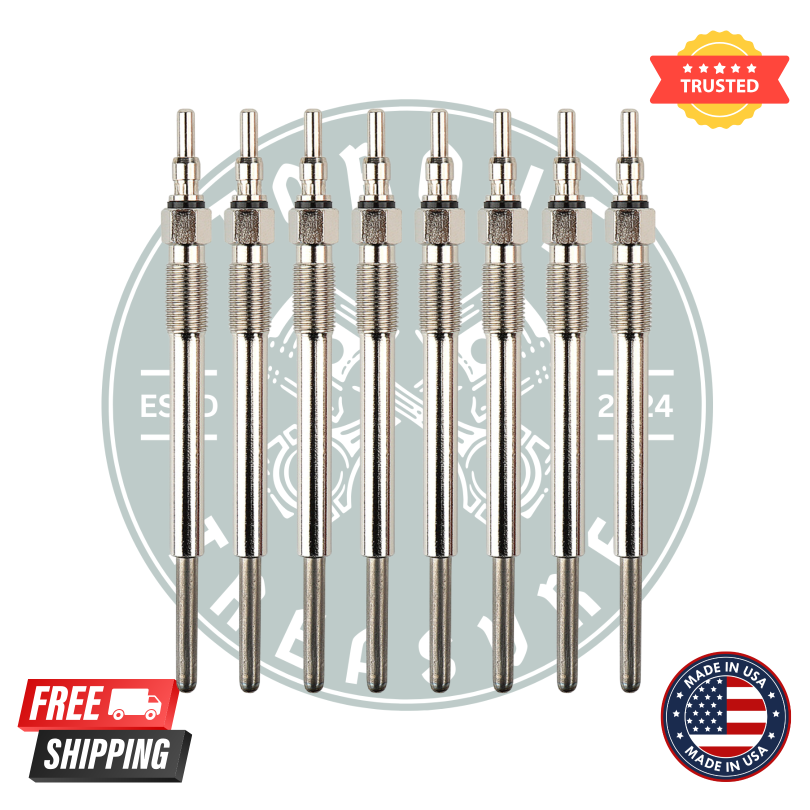 Motorcraft ZD-11 Diesel Glow Plugs – Pack of 8 | OEM Replacement for Ford Powerstroke